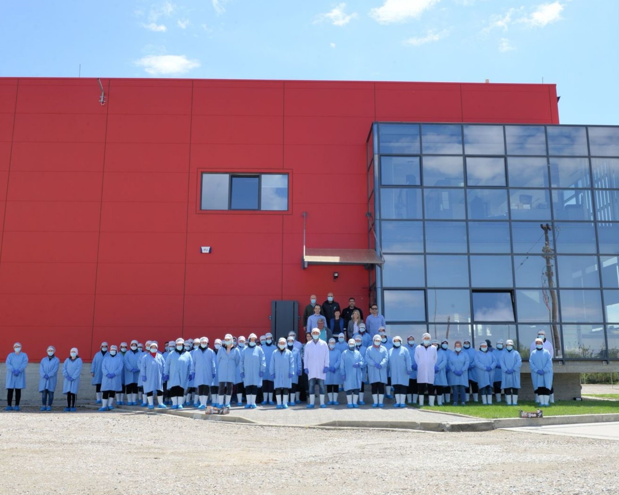Blueberry packing facility team